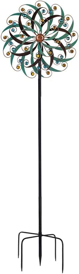 VEWOGARDEN 20" Dia Large Wind Spinner, Outdoor Metal Windmill Spinner - Yard Art Spinner Wind Catchers Sculpture for Patio, Lawn & Garden Decor - Image 9