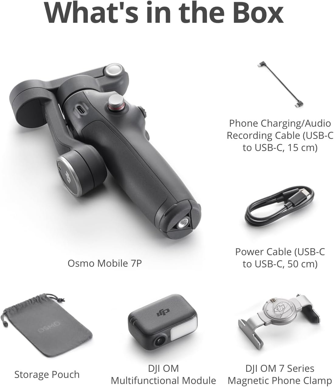 DJI Osmo Mobile 7P Gimbal Stabilizer for iPhone, Android, Native Tracking, Lighting, 3-Axis Phone Gimbal, Quick Launch, One-Tap Edit, Built-in Extension Rod & Tripod, 10hrs Use, Phone Charging - Image 8