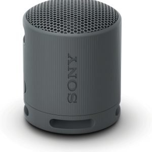 Sony SRS-XB100 Wireless Bluetooth Portable Lightweight Super-Compact Travel Speaker, Durable IP67 Waterproof & Dustproof Shower Speaker, 16 Hour Battery, Versatile Strap, & Hands-free Calling, Black
