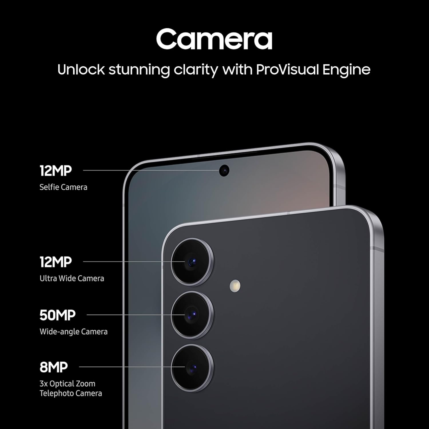 Samsung Galaxy S25 FE Cell Phone (2025), 256GB AI Smartphone, Unlocked Android, Large Display, 4900mAh Battery, High Res-Camera, AI Photo Edits, Durable, US 1 Yr Warranty, JetBlack - Image 4