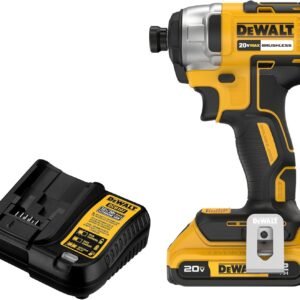 DEWALT 20V MAX Impact Driver, 1/4 Inch, Battery and Charger Included (DCF787D1)