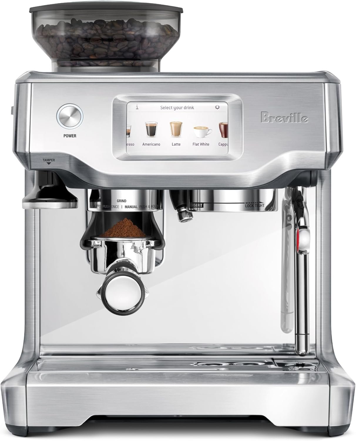 Breville Barista Touch Espresso Machine BES880BSS, Brushed Stainless Steel