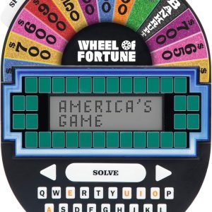 Educational Insights Wheel of Fortune Game - Handheld Electronic Game, Great for Travel, Classic Retro Party Games for Kids, Teens & Adults, Word Puzzle Challenge & Entertaining Gift, Ages 8+