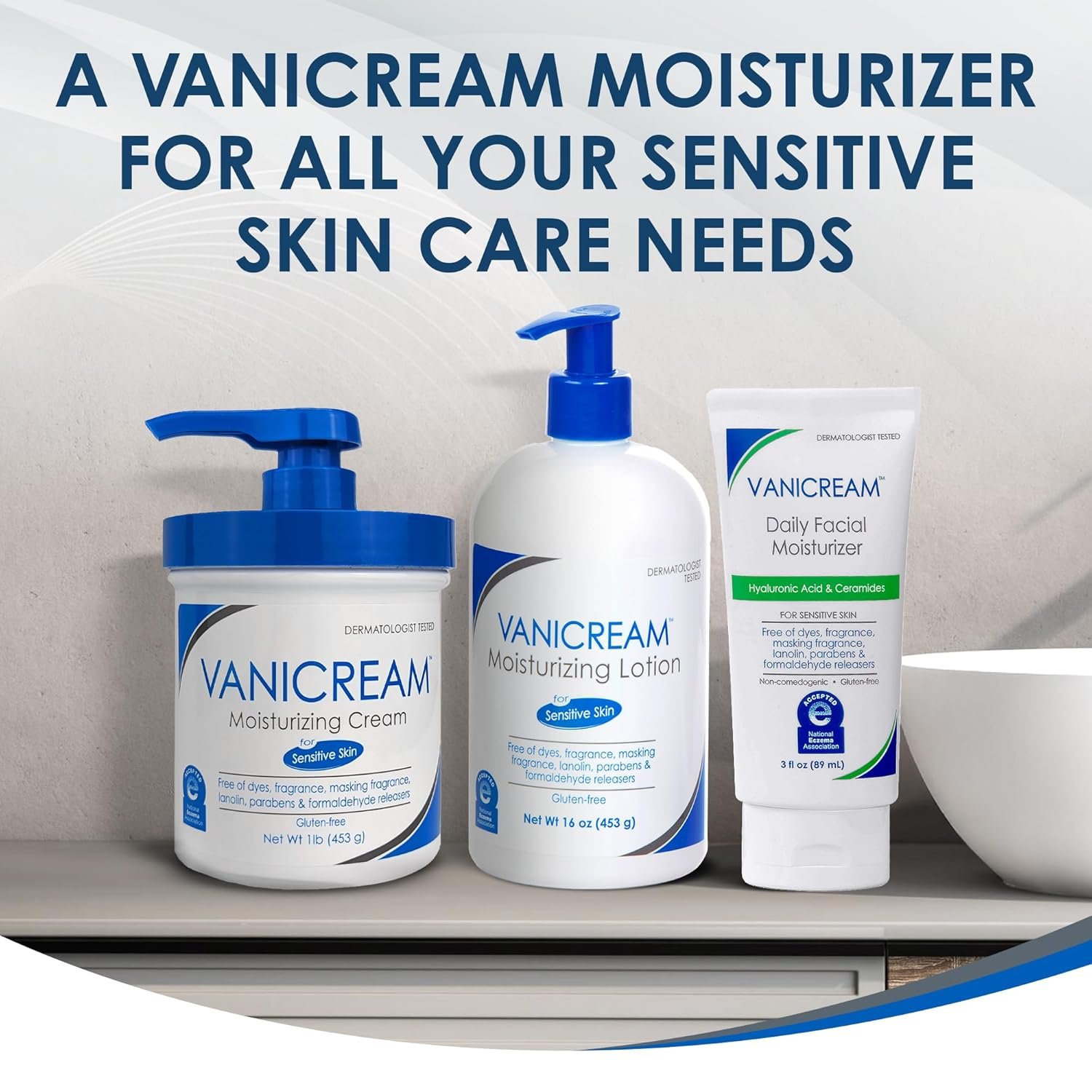 Vanicream Moisturizing Skin Cream with Pump Dispenser - 16 fl oz (1 lb) - Moisturizer Formulated Without Common Irritants for Those with Sensitive Skin - Image 12