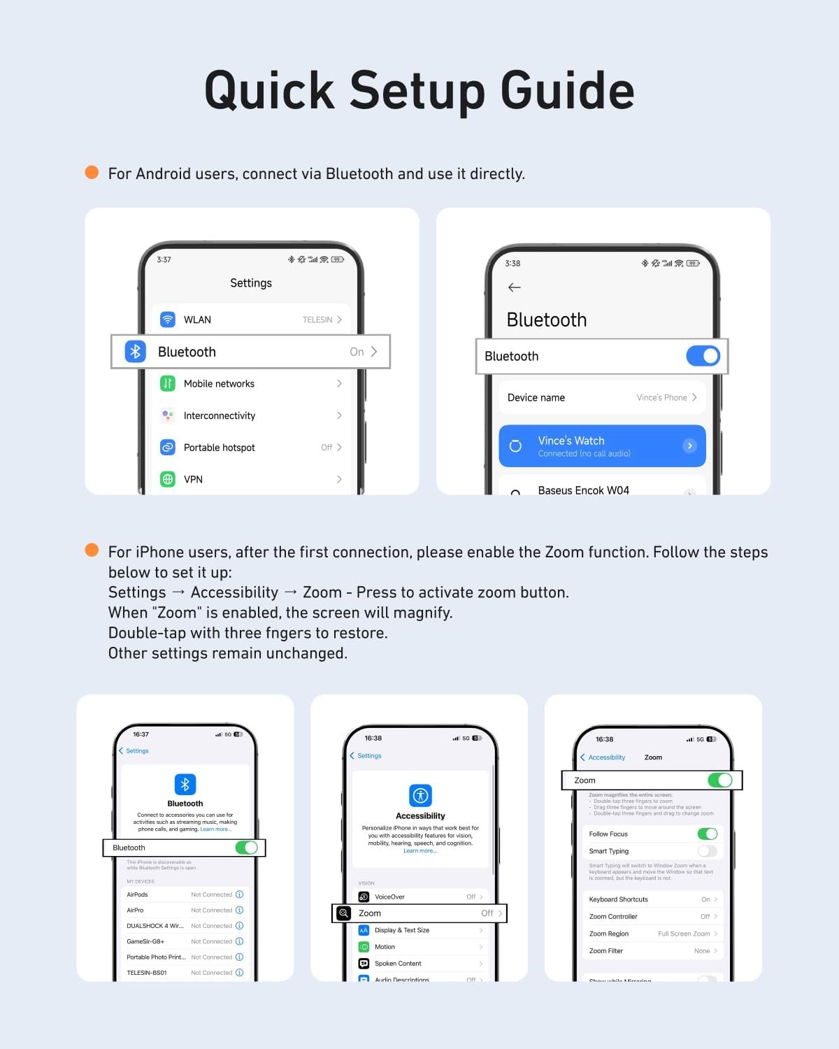 TELESIN Fun Shot Magnetic Phone Camera DSLR Style Shutter Grip for iPhone & Android with Anti-Drop Detachable Wireless Shutter Button - 1/4" Screw - Comfort Ergonomic Camera Grip Handle Holder - Image 8
