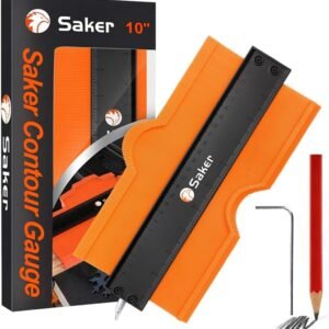 Saker Contour Gauge Tool for Woodworking & DIY, Profile Gauge with Lock,Gift for Him Men, Accurate Shape Duplicator for Flooring, Tile, Trim & Home Improvement Projects