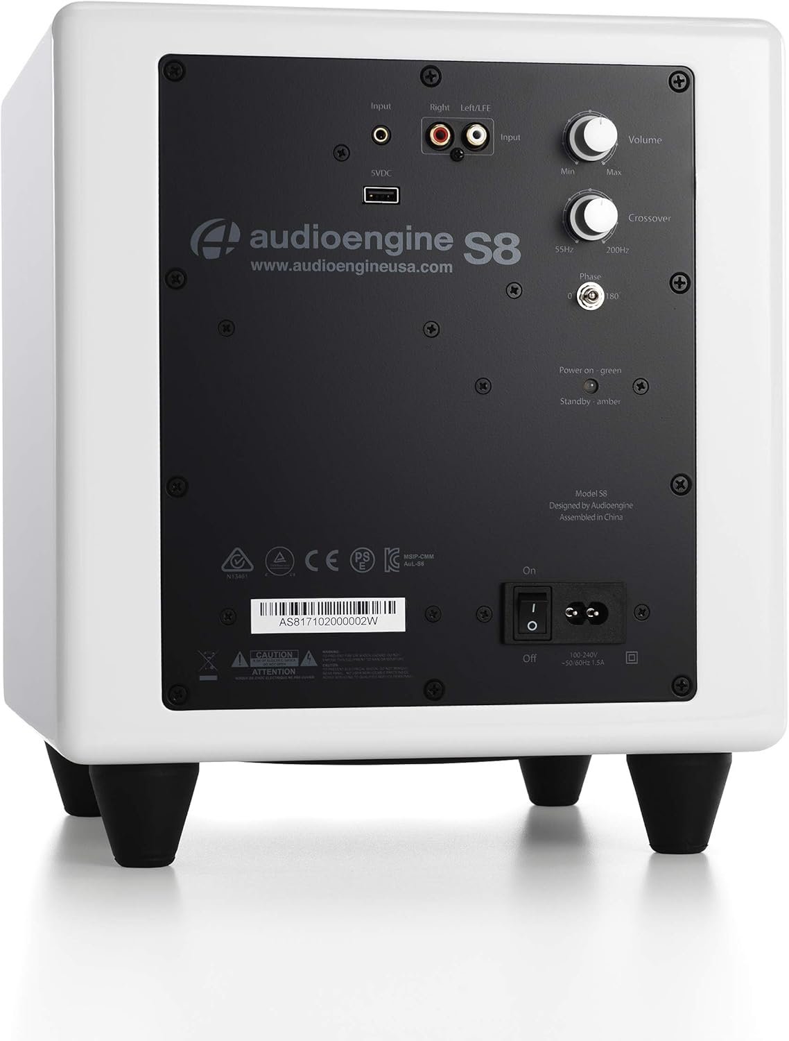 Audioengine S8 Powered Subwoofer - 8 Inch Subwoofer, 250W Down Firing Speakers for PC, Home Theaters, Movie Lovers & Studios, Wireless Ready with Sleep Mode - Image 2