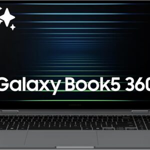 Samsung 15.6” Galaxy Book5 360 Copilot AI Laptop PC Computer, FHD AMOLED Touchscreen, 16GB / 512GB, Dolby Atmos Quad Speakers, All-Day Battery Life, NP750QHA-KA1US