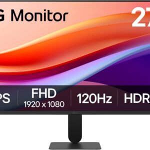 LG 27U411A-B 27-inch Full HD (1920 x 1080) IPS Computer Monitor, 120Hz, HDR10, Reader Mode, Flicker Safe, HDMI, Slim Stand Base, Black