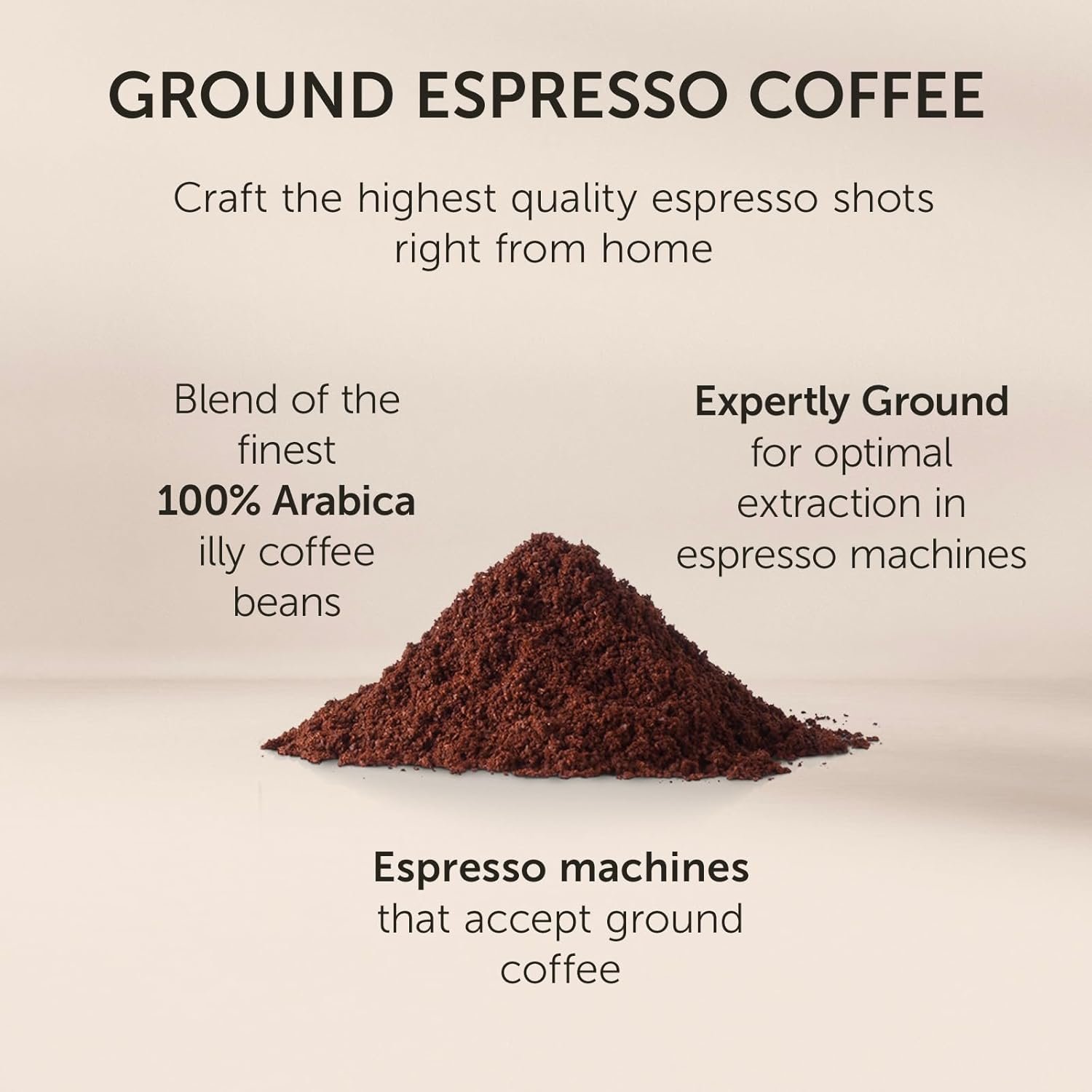 illy Intenso Ground Espresso Coffee, Bold Roast, Intense, Robust and Full Flavored With Notes of Deep Cocoa, 100% Arabica Coffee, No Preservatives, 8.8 Ounce Can (Pack of 1) - Image 6