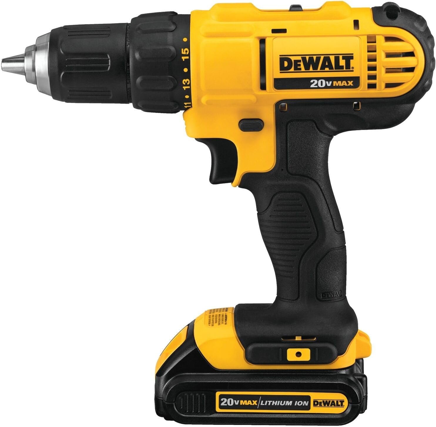 DEWALT 20V MAX Cordless Drill and Impact Driver, Power Tool Combo Kit , Includes 2 Batteries, Charger and Bag (DCK240C2) - Image 9
