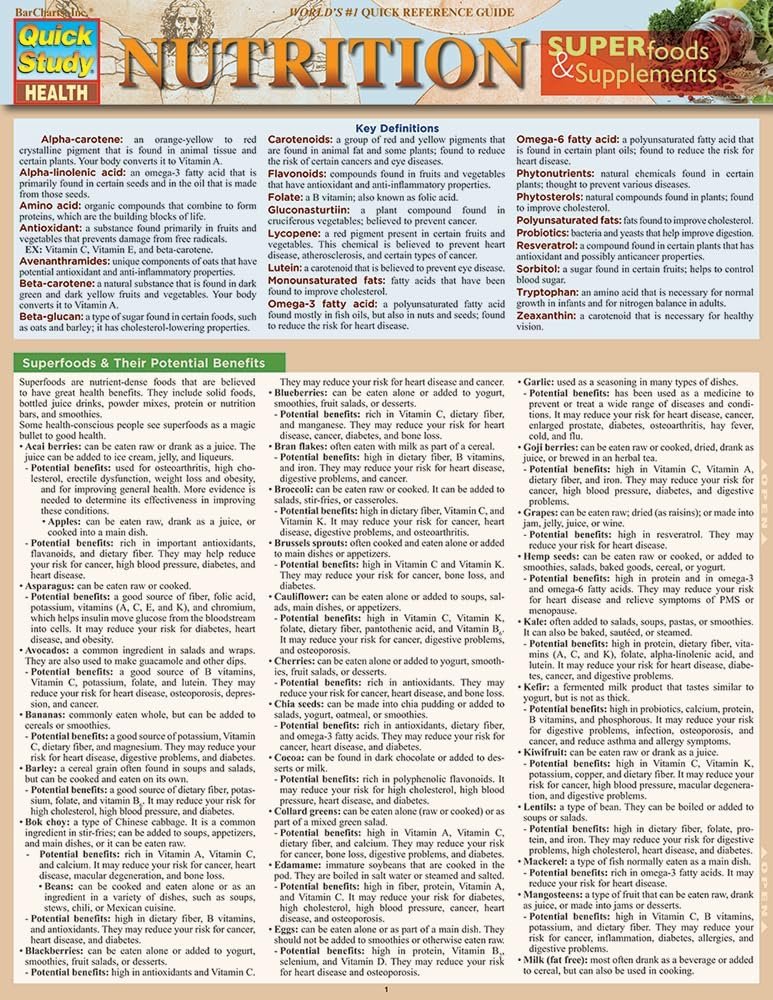 Nutrition, Superfoods & Suple