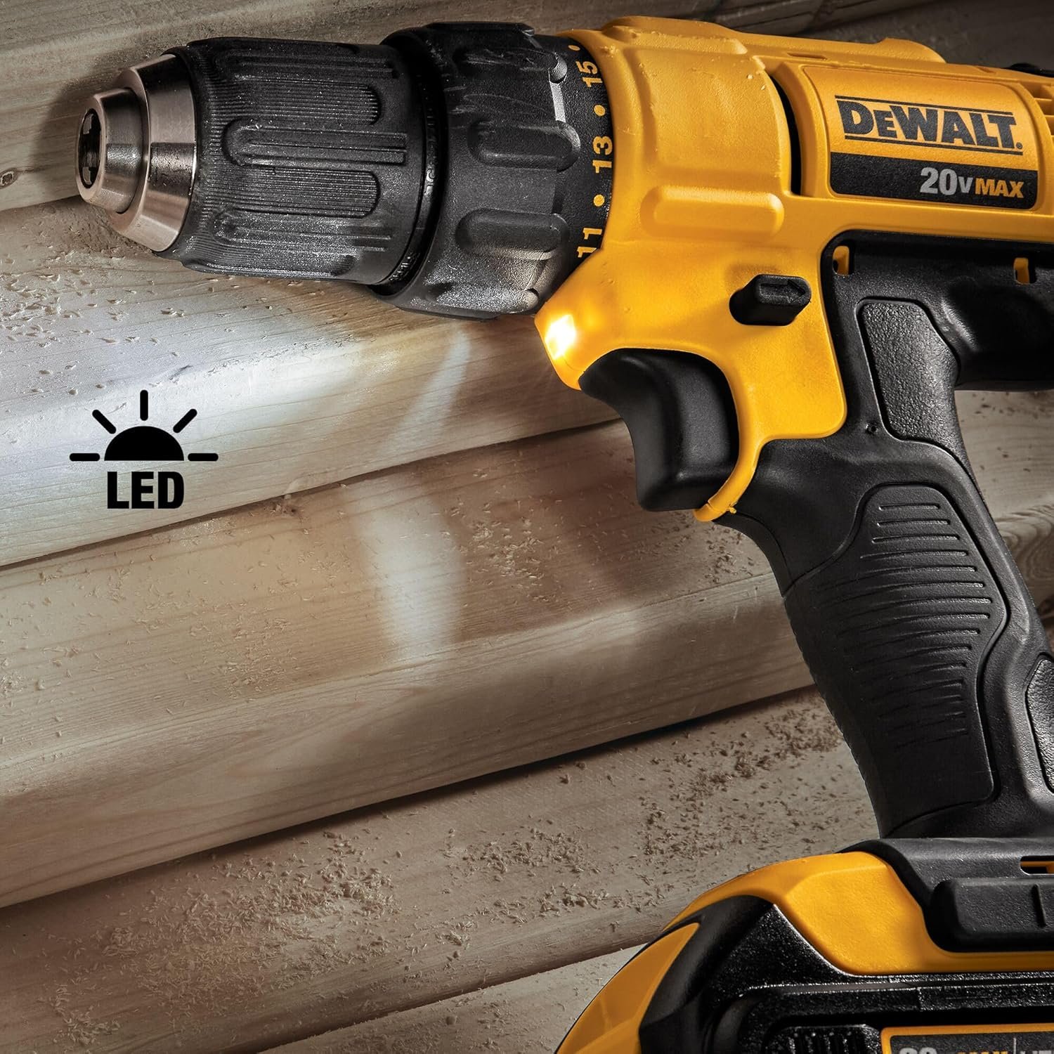 DEWALT 20V MAX Cordless Drill and Impact Driver, Power Tool Combo Kit , Includes 2 Batteries, Charger and Bag (DCK240C2) - Image 5