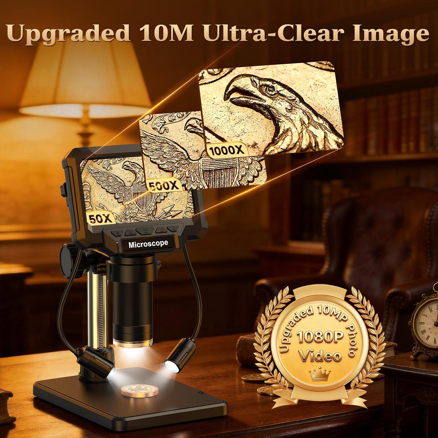 4.3" LCD Digital Coin Microscope with 2 Side Lights 4 4.3" LCD Digital Coin Microscope with 2 Side Lights - Image 4